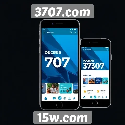 Interface do 3707.com é otimizada para dispositivos móveis